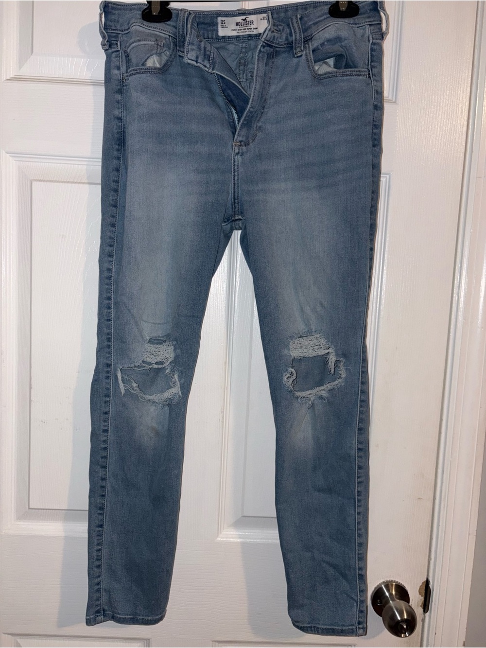 Hollister Light Wash High-Rise Skinny Jeans